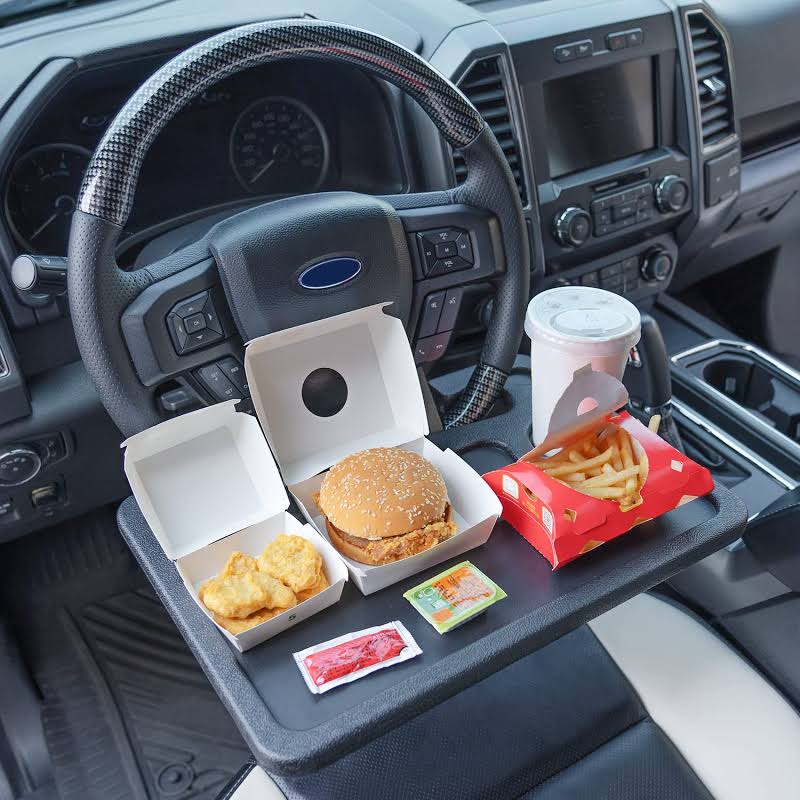 Steering wheel Computer/Food Tray